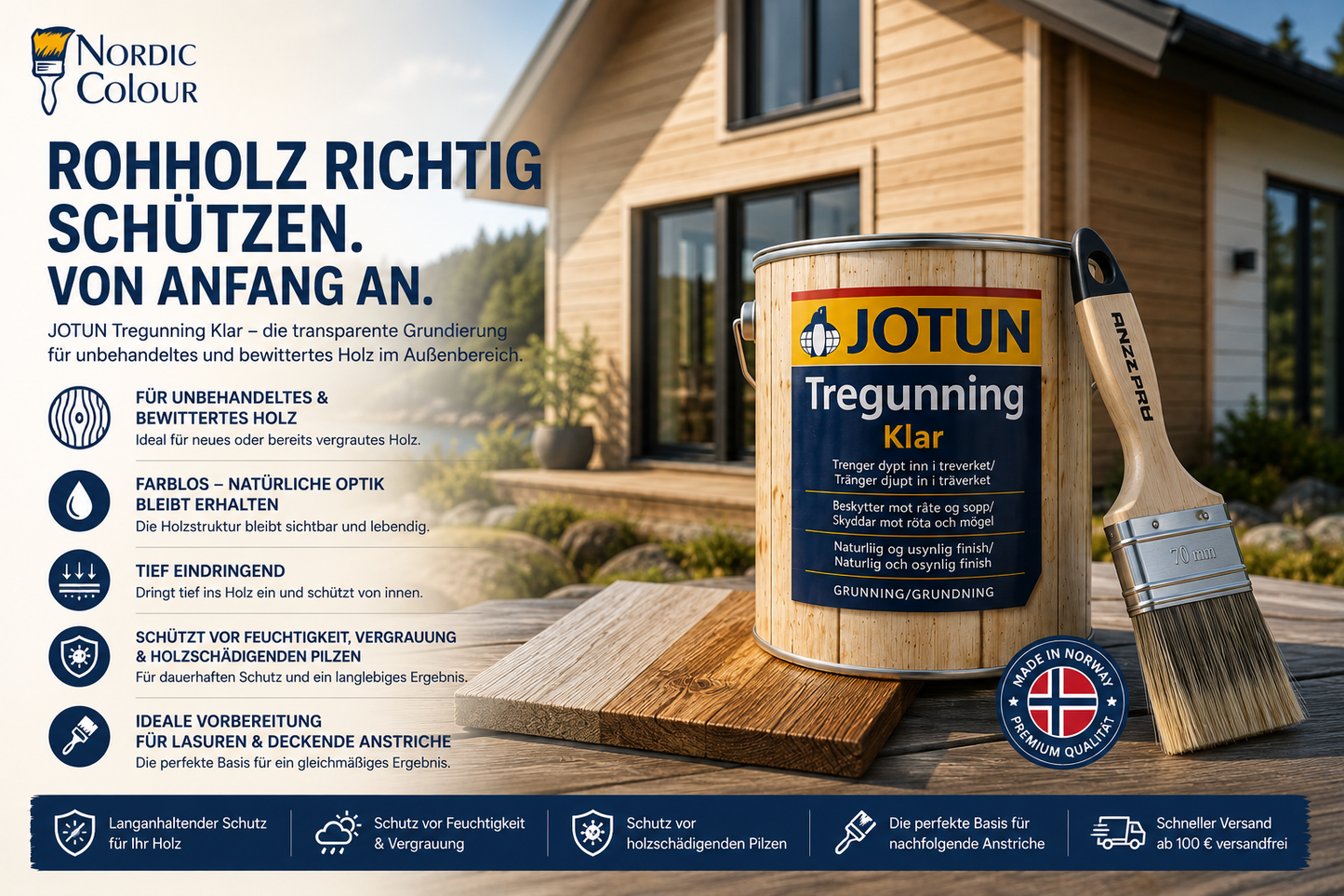 JOTUN Tregrunning klar - Holzschutzgrundierung