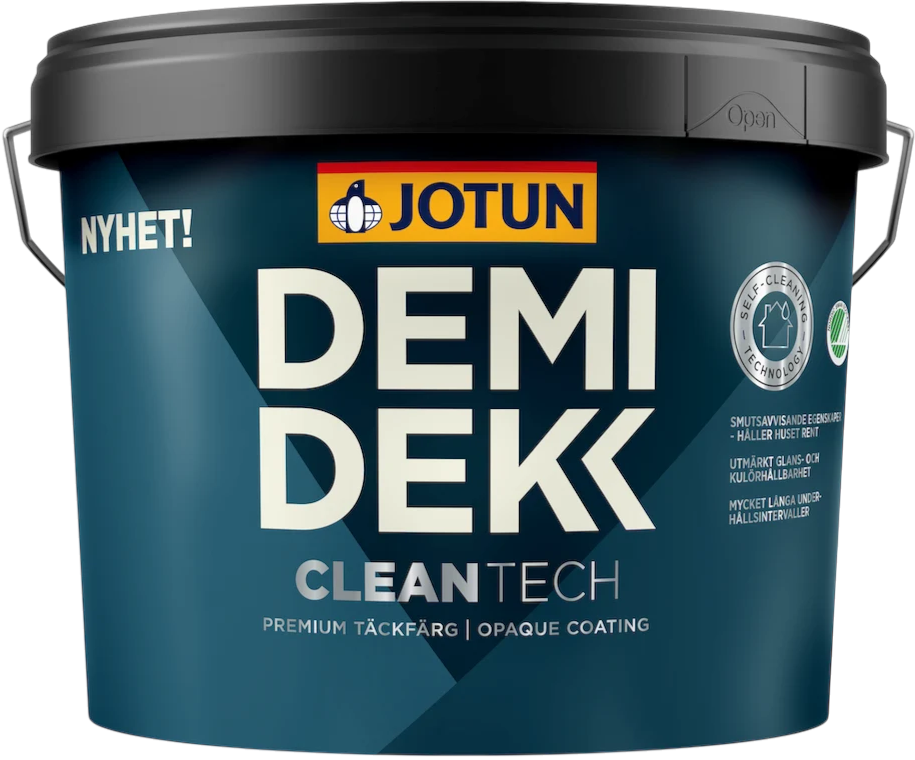 JOTUN DEMIDEKK Cleantech weiß - deckende Holzfarbe f. außen