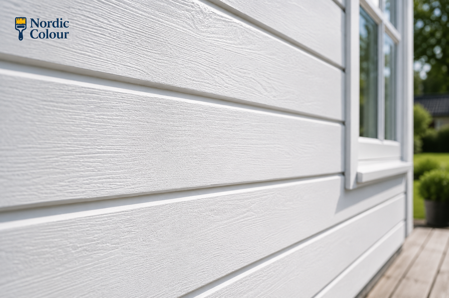 JOTUN DEMIDEKK Cleantech weiß - deckende Holzfarbe f. außen