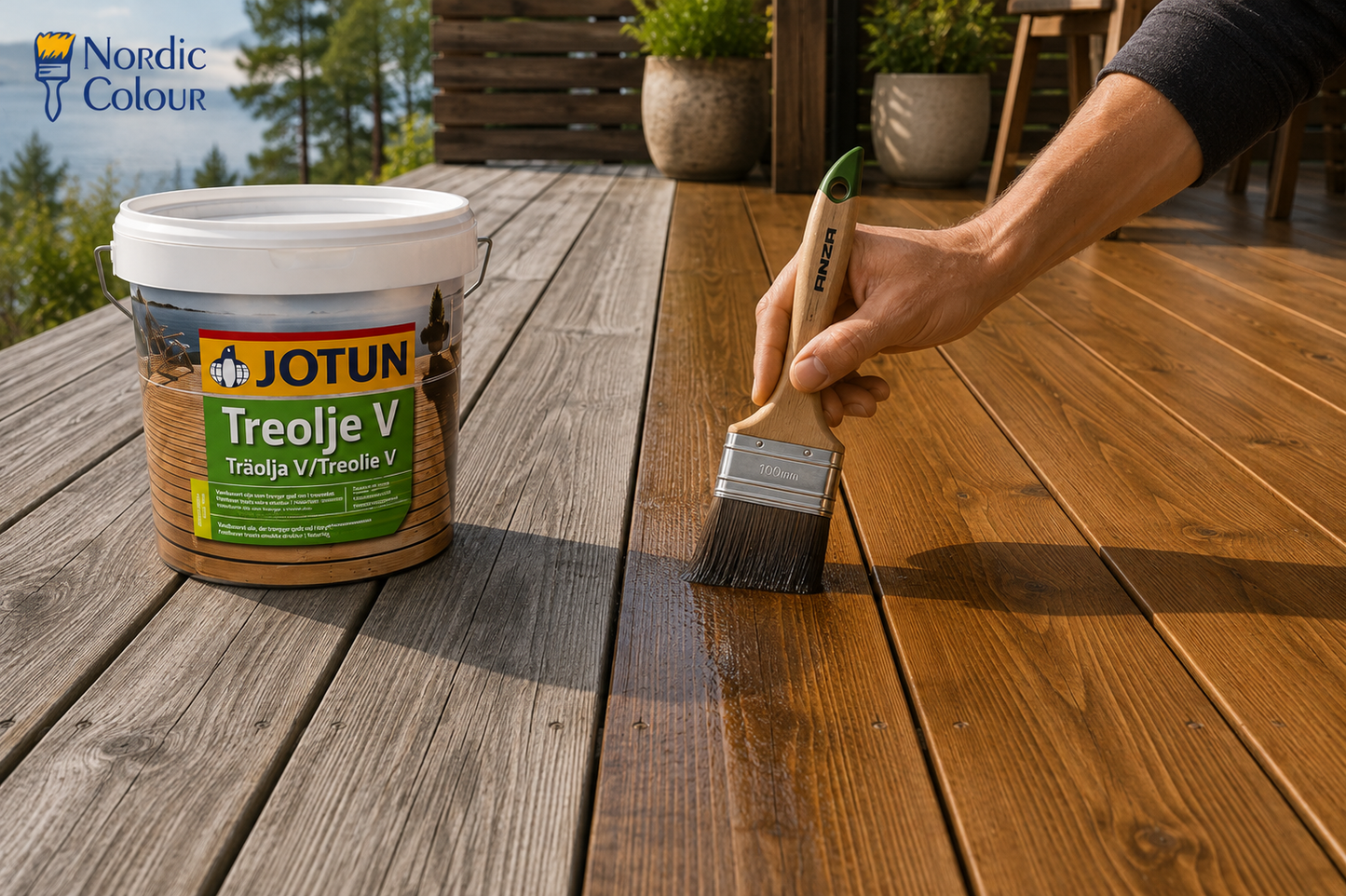 JOTUN TREOLJE V - Holzöl farblos - 2,7 l