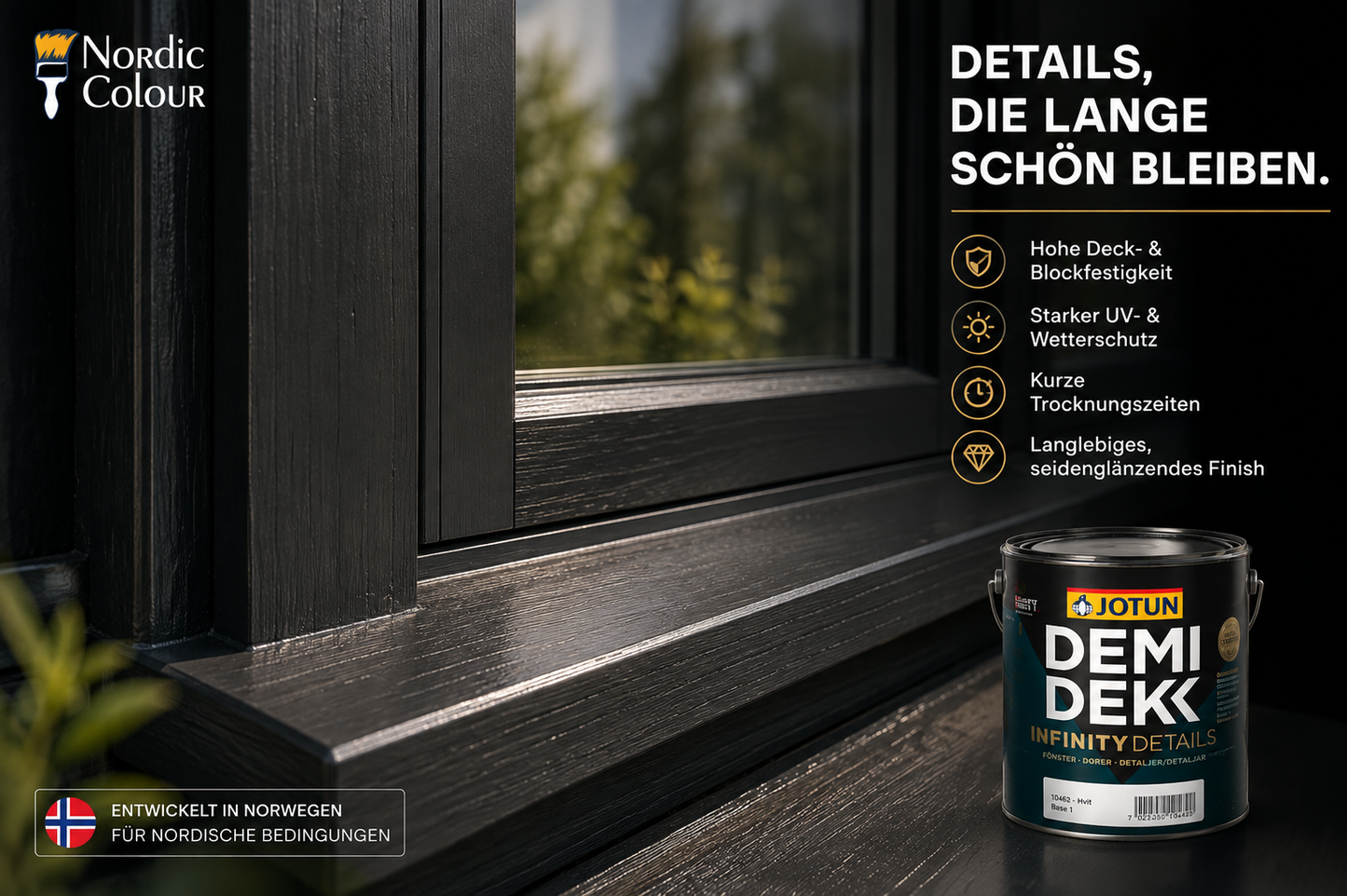 JOTUN DEMIDEKK INFINITY DETAILS getönt - Holzfarbe f. Fenster & Türen
