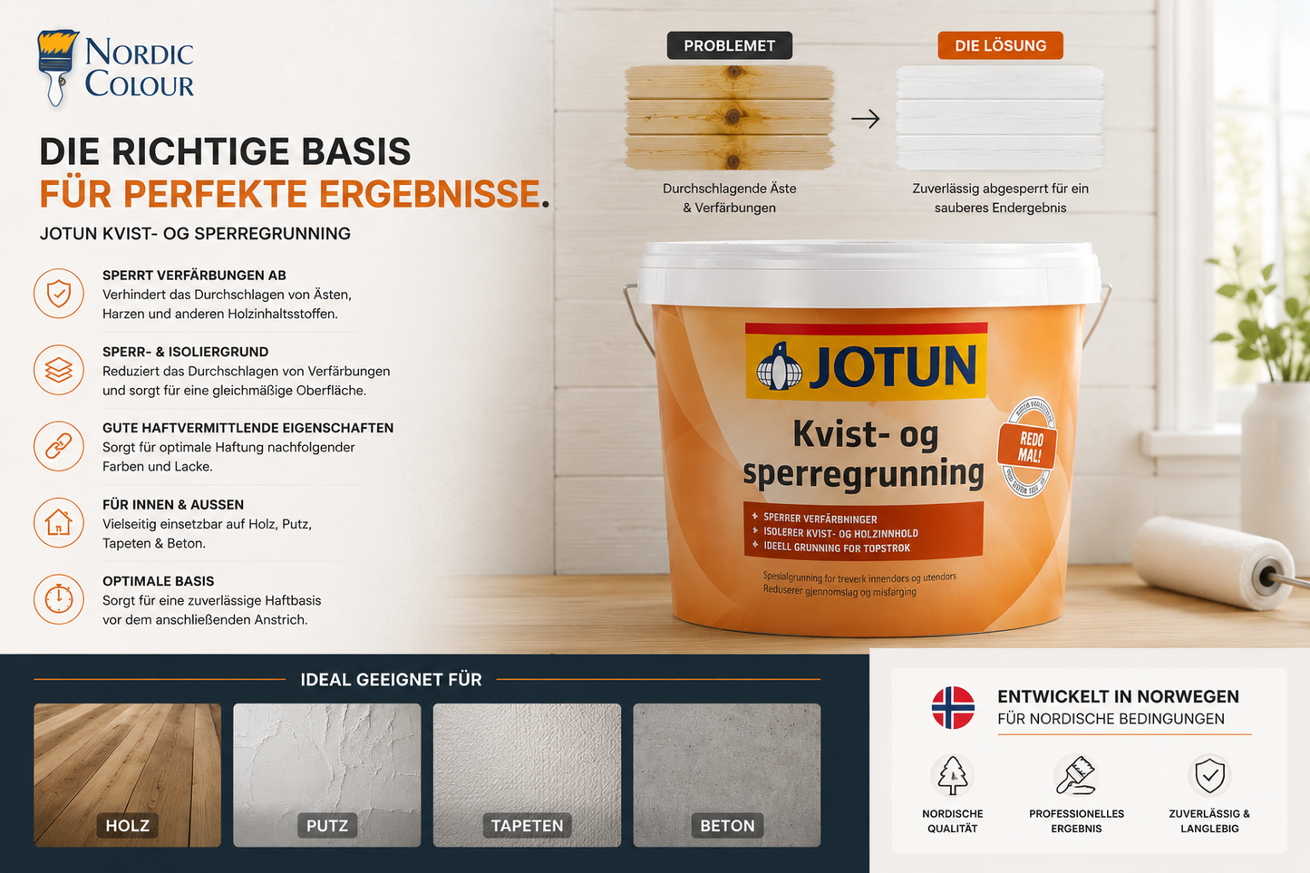 JOTUN KVIST- OG SPERREGRUNNING - Sperrgrund innen