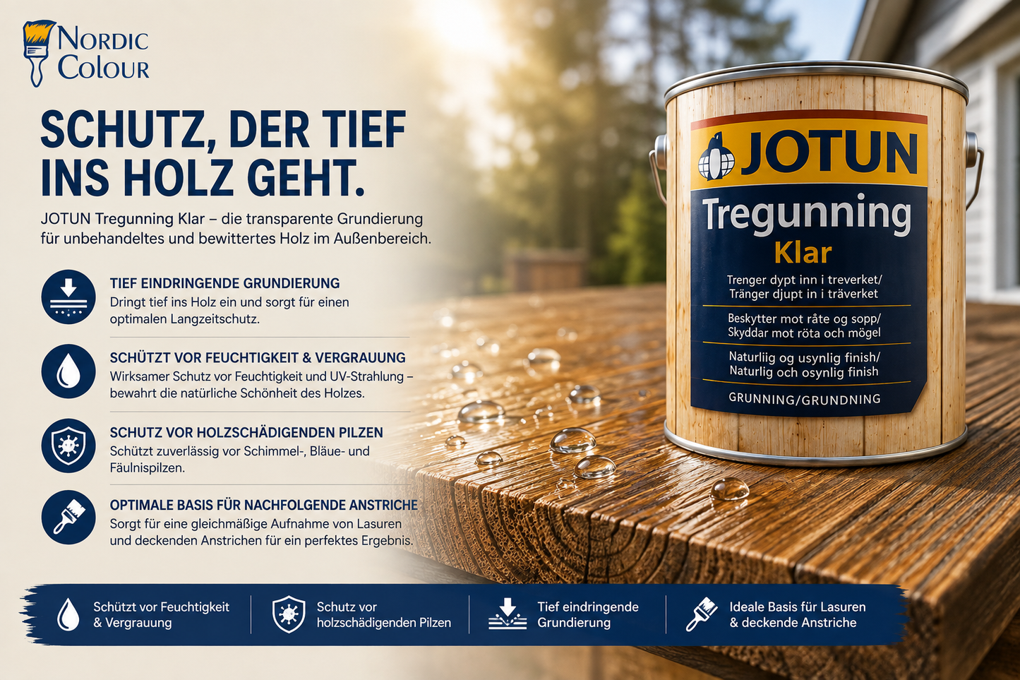 JOTUN Tregrunning klar - Holzschutzgrundierung